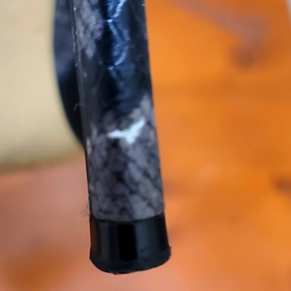 ZARA WOMEN'S LEATHER SHOES BLACK  SNAKE SKIN ON THE BACK SIZE 39 OR 8.5 HEEL 4 - Picture 9 of 12